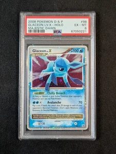 2008 Pokemon Glaceon Lv. X 98/100 Majestic Dawn PSA 6 EX-MT - Picture 1 of 2