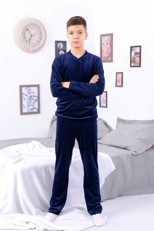 Juego de pijama (niños), invierno, Nosi svoe 6412-030 (chornylno-synij) Foto 1 de 4