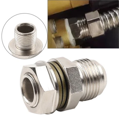 Spundanschluss 10AN auf M18x1 5 mm Turbo-Ölwanne/Ölsumpf-Rücklauf-Ablassadapter - Image 1 of 4