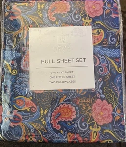 NEU 4 STCK. Home Designs Paisley bunte Blumen Designer VOLLES BLATT-SET - Bild 1 von 3