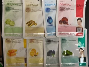 8 Combo Pack A Collagen Essence Korean Face Mask - Hydrating & Soothing Skin - Picture 1 of 4
