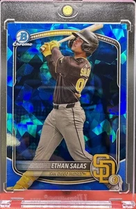 Ethan Salas Sapphire Rookie 2025 Bowman Chrome Sapphire San Diego Padres BCP-169 - Picture 1 of 2