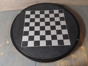 Pavilion Deluxe Game Set Round Case Chess Backgammon Checkers - Picture 1 of 4