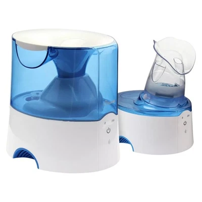 Crane EE-5202 Inhaler & Warm Mist Humidifier, 0.5 Gallon, Blue & White - Image 1 of 4