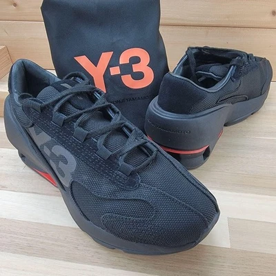 Y-3 Yohji Yamamoto Tenis Zapatos SUKUI II Negro Malla Logo Para Mujer US6.5 EX Foto 1 de 4