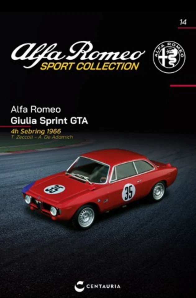 ALFA ROMEO GIULIA SPRINT GTA - 1966   ALFA ROMEO SPORT COLLECTION 1:43 N#14 - Immagine 1 di 1