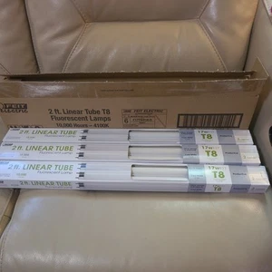 Feit Electric 2ft Liner Tube 17WF17 T8 fluorescent lamp 2 in pack - Picture 1 of 4