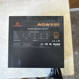Power Supply 550W 80+ Bronze Certified PSU (ARESGAME, AGW550) - Afbeelding 1 van 3