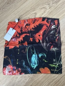 Paul Smith Pocket Square “New Masters” Print 100% Silk Brand New - Picture 1 of 8