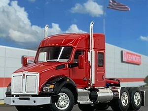 1/64 DCP RED KENWORTH T880 W/ 52" SLEEPER - Picture 1 of 5