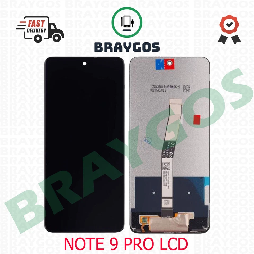 For Xiaomi Redmi Note 9 Pro M2003J6B2G Touch Screen Digitizer LCD Display - Image 1 of 3