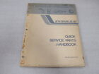 PM172 1972 Evinrude Quick Service Parts Handbook Item No. 4801 