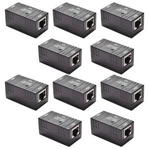 10 pièces adaptateur de vidéosurveillance pour injecteur passif RJ-45 POE - Photo 1/11