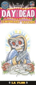 Tatuaje Temporal Tinsley Transfers La Flor Día de los Muertos FX - Imagen 1 de 1