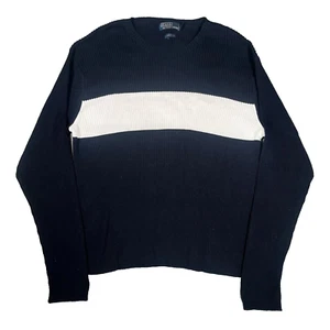 VTG Polo Ralph Lauren Sweater Mens 2XLarge Preppy Blue Cabincore - Picture 1 of 7