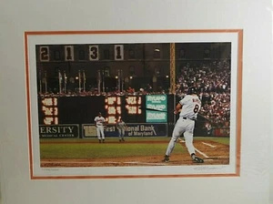 CAL RIPKEN JR. ORIOLES LITHOGRAPHIE BILL PURDOM SIGNIERT VOM KÜNSTLER L.E. 1798/2500 - Bild 1 von 7