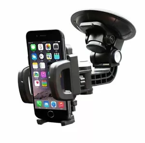 SUPPORTO X AUTO PORTA CELLULARE NAVIGATORE TELEFONO UNIVERSALE A VENTOSA - Foto 1 di 5