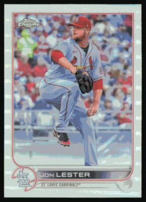2022 Topps Chrome Sonic Refractor #187 Jon Lester St. Louis Cardinals - Image 1 of 2