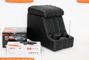 AUDISON 500W Sub woofer leather arm rest cubby box Fits Land Rover Defender 9... - Picture 1 of 12