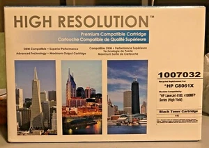 HP C8061X High Resolution Black Toner Cartridge NOS - Picture 1 of 6