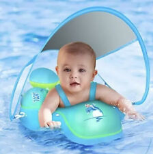 LAYCOL Baby Swimming Float with Sun Canopy Over UPF50+ ， Baby Floats for Pool Ad