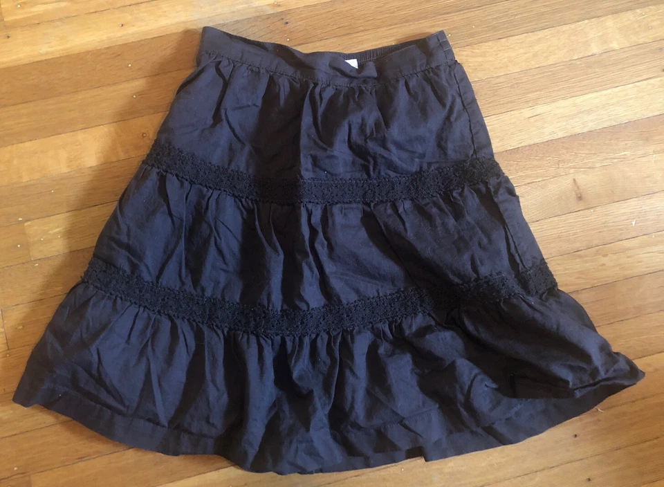 JANIE AND JACK 自然野生动物园棕色蕾丝裙 尺寸 3T 二手状况完好 — 第 1/3 张图片