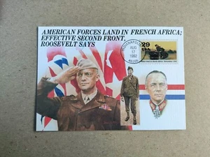 US 1992 Allies Landing Africa Maximum First Day Card , Operation Torch - Picture 1 of 2