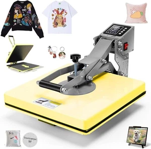 Heat Press Machine 15"x15" Slide Out Digital Clamshell Transfer Sublimation NEW~ - Picture 1 of 10