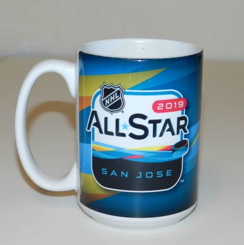 2019 All Star Cup Mug  NHL Ice Hockey San Jose Sharks Very Rare Cover