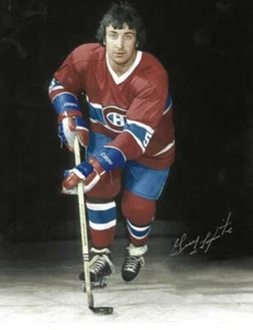 Foto autografata firmata 8x10 GUY LAPOINTE Montreal Canadiens - COA - Foto 1 di 1