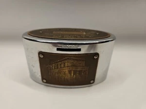 VINTAGE OVAL COIN BANK ADVERTISING DRY DOCK SAVINGS INSTITUTION NEW YORK - Picture 1 of 10