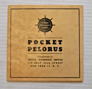 1939 Texaco Waterways Pocket Pelorus The Texaco Company Marine Sales Division - Picture 1 of 3