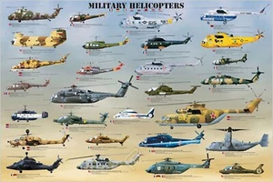 EuroGraphics Military Helicopters Poster - Picture 1 of 1