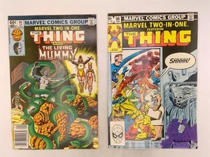 Marvel Two-In-One #95 & 96 Marvel Comics 1983 FN Thing & Living Mummy! - Picture 1 of 2