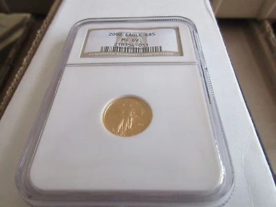 2002 , Eagle , G5$ , NGC , MS 69 , Tenth-Ounce Gold American Eagle - Image 1 of 2