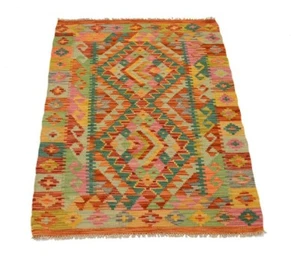 Afghan Kelim 117x84 cm Handgewebter afghanischer Orient Kelim Neu Multicolor - Bild 1 von 7