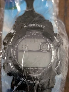 NEU LASIKA K-Sport, Water Resistant, Multifunktion, Quarz Sportuhr schwarz - Bild 1 von 6