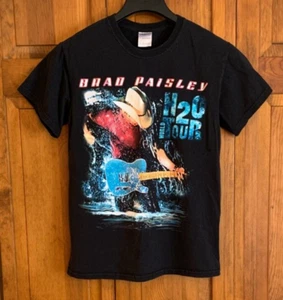 Brad Paisley H2O World Tour S/S Black Cotton T-Shirt Tag Size S - Picture 1 of 9