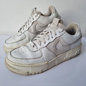 Rare Nike Air Force 1 One AF 1 Pixel White Womens UK Size 6 - Picture 1 of 12