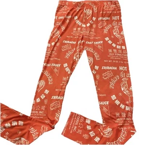 Ripple Junction Sriracha Chili Sauce Grafik Leggings Damen Large - mit Etikett - Bild 1 von 19