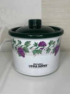 Rival Crock Pot Mini Little Dipper Electric Stoneware Server Vintage Model 3204 - Picture 1 of 4