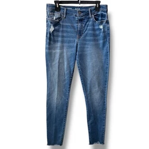 Ana A New Approach High-Rise Jegging Size 12 Distressed Medium Wash Jeans - Picture 1 of 5