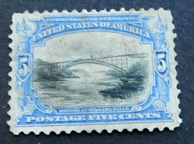 MLHog 1901 - 5c Panamericano #297 5c Ultramar (Márgenes) MUY FINO 5c MLHog Foto 1 de 2