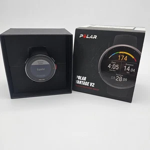 Polar Vantage V2 GPS Uhr Smartwatch Schwarz Premium Multisportuhr Neuwertig TOP - Bild 1 von 4