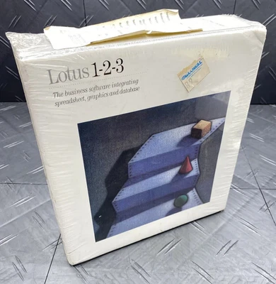 Lotus 1-2-3 123 Spreadsheets Software 5.25 Floppy Disc for IBM New Sealed Rare - Image 1 of 4