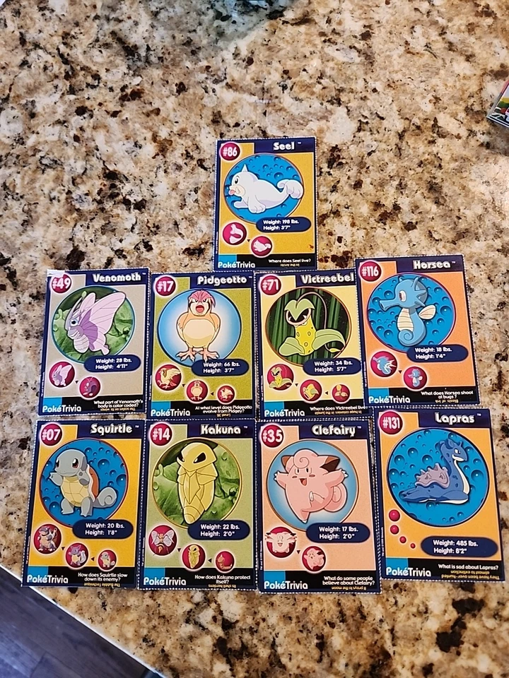 Cartas de trivia Pokemon Poke Burger King 1999 Mewtwo Strikes Back Foto 1 de 1