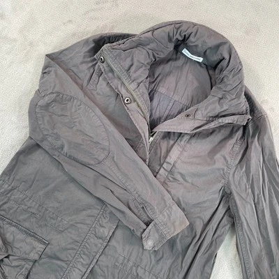 Chaqueta utilitaria parka con capucha James Perse Yosemite para mujer 2 grises con cremallera cola de pez Foto 1 de 4