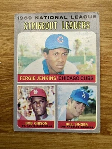 1970 Topps # 71 HOF Bob Gibson Jenkins Singer - Imagen 1 de 2