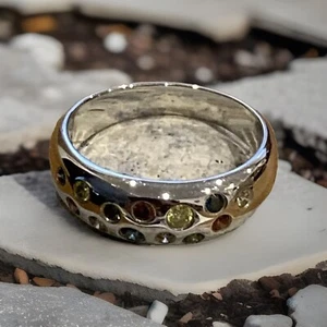 ⭐️ Sternenhimmel Ring mit farbigen Brillanten 0,40 ct WG 585 Gr. 57 von QVC - Bild 1 von 8