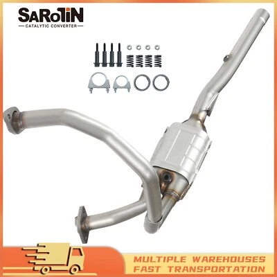 Front Catalytic Converter For 1996-1999 Dodge Ram 1500 Ram 2500 Aluminized Steel Foto 1 de 4